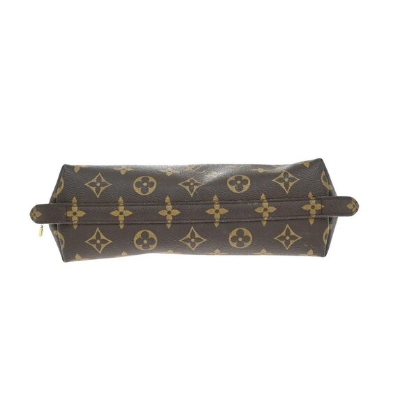 LOUIS VUITTON Trousse Demi Ronde Pouch Monogram Leather Brown - Picture 5 of 14